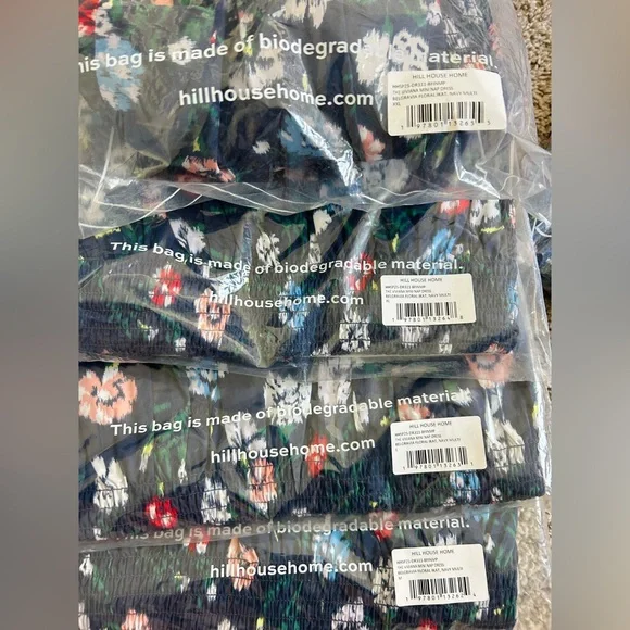 Hill‎ House Home The Viviana Mini Nap Dress - Navy Belgravia Floral Ikat - Picture 5 of 6